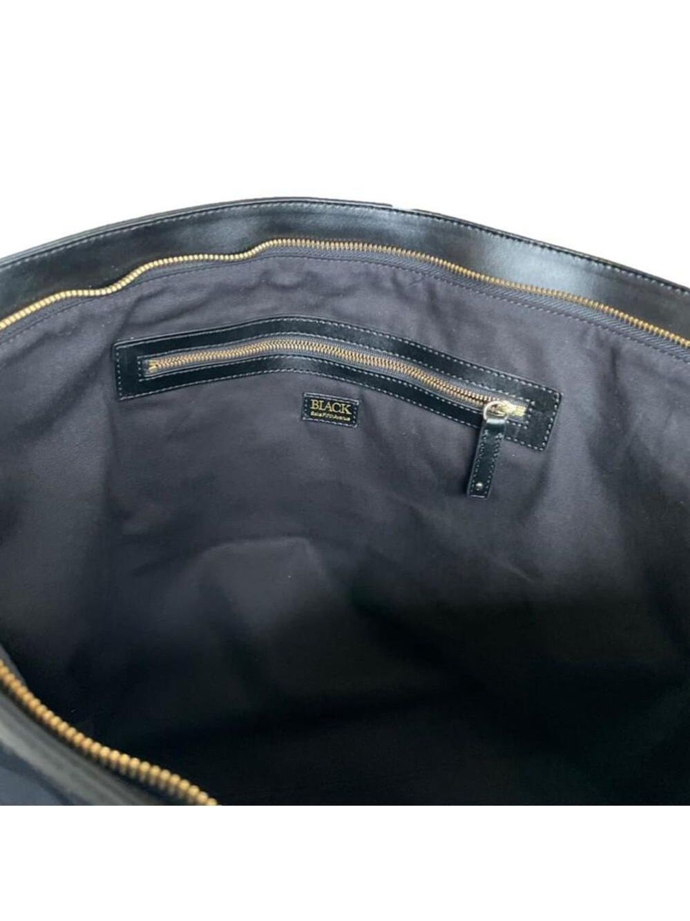 Black Saks Fifth Avenue Tote Bag - Picture 4 of 8